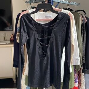 Sexy top.  Versatile. Strappy front or back